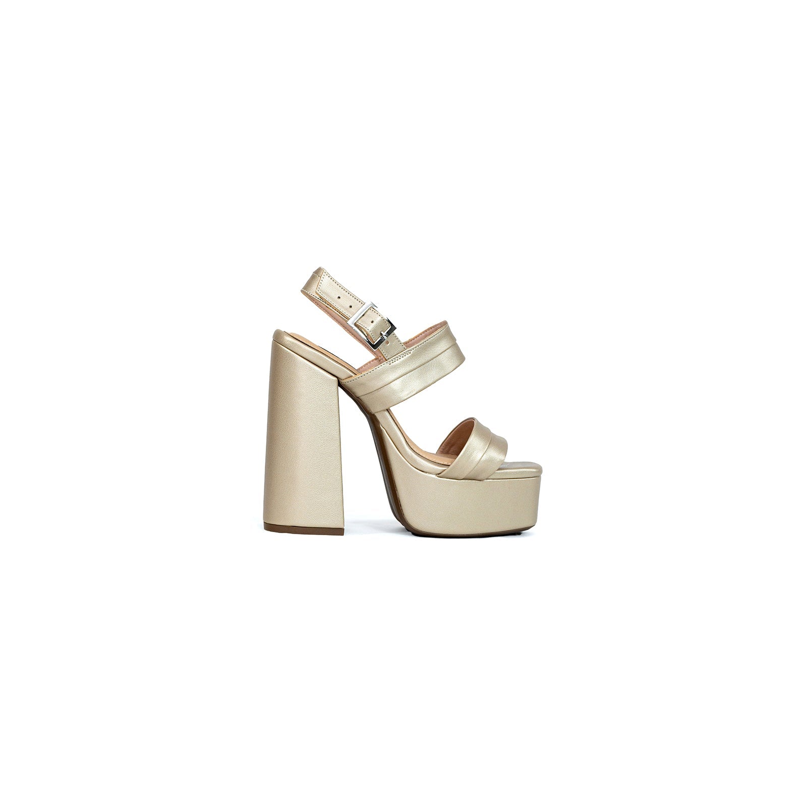 Altezza by Anama - Sophisticated Champagne Platform Heels