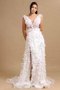 FR Feathers Bride Dress