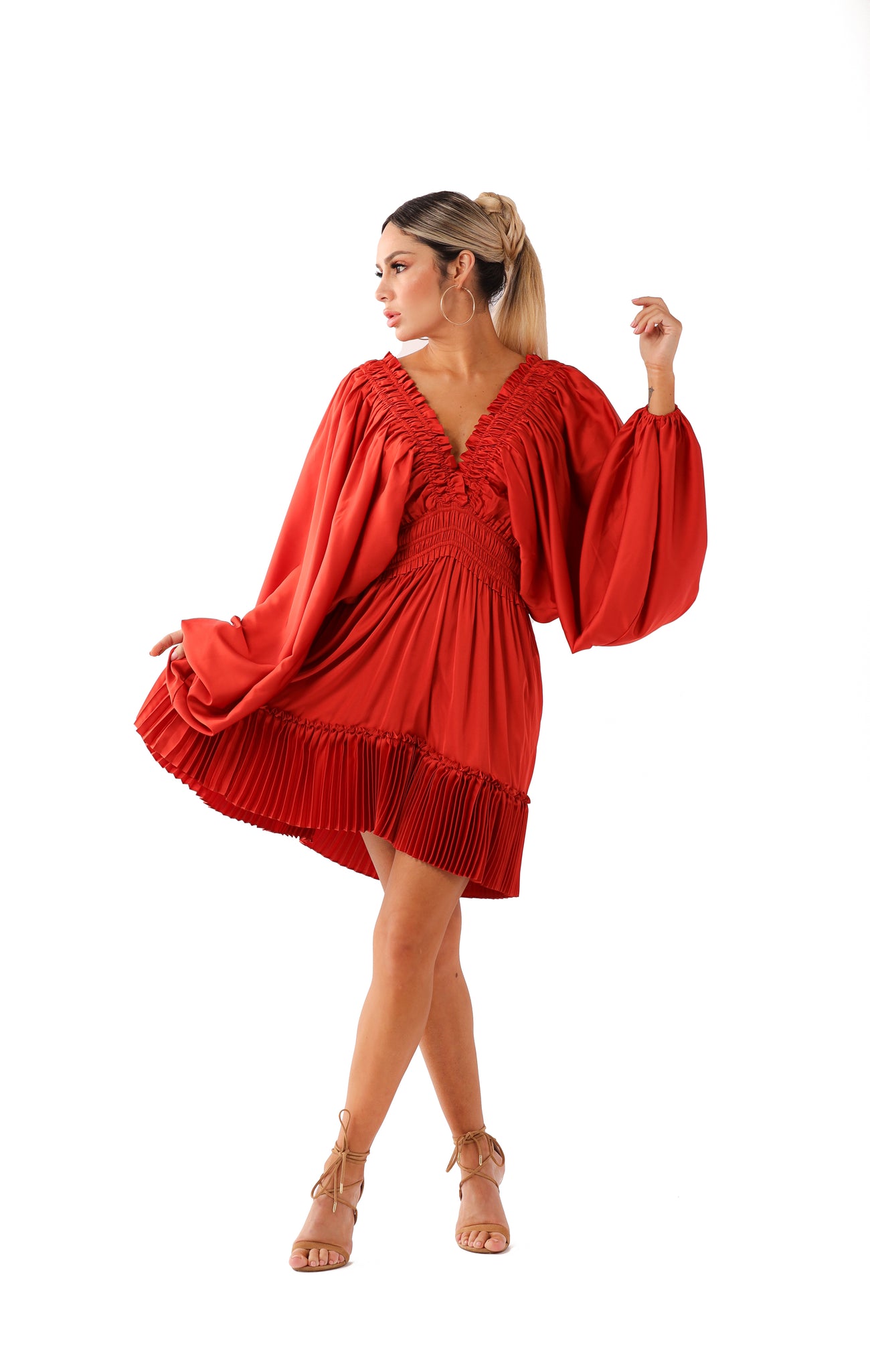 FR Bloom Red Dress 101