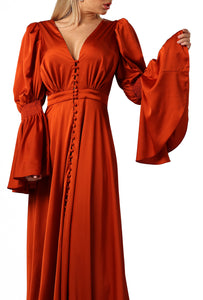 FR Dalila Terracotta Long Dress