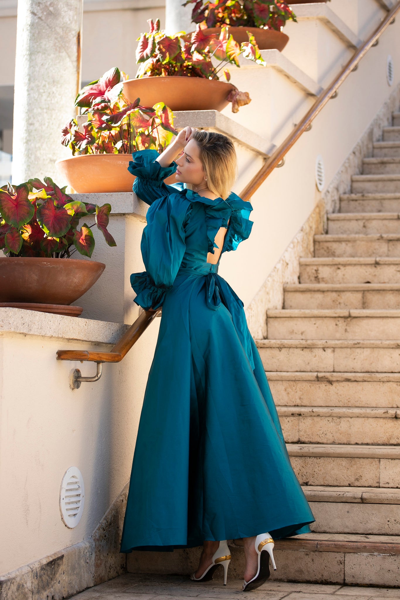 FR Alicia Long Dress Blue