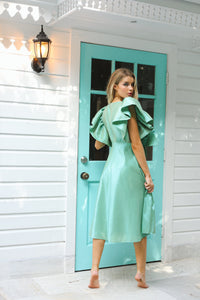FR Liron Green Midi Dress