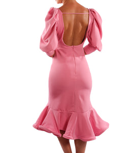 FR Zagora Pink Midi Dress